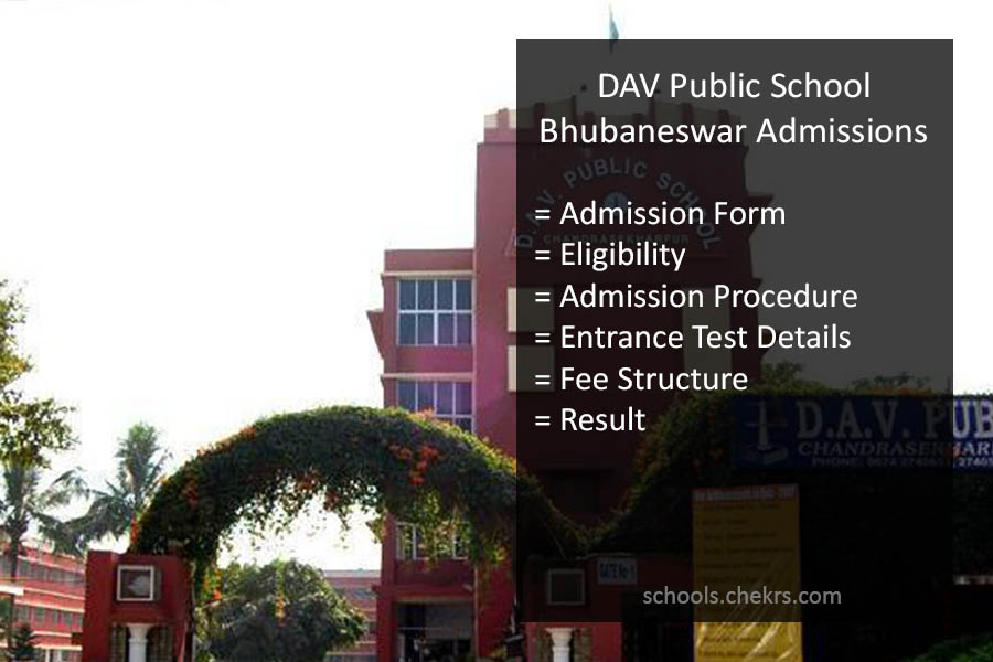 DAV Public School Admission 2025-26, Bhubaneswar Online Form