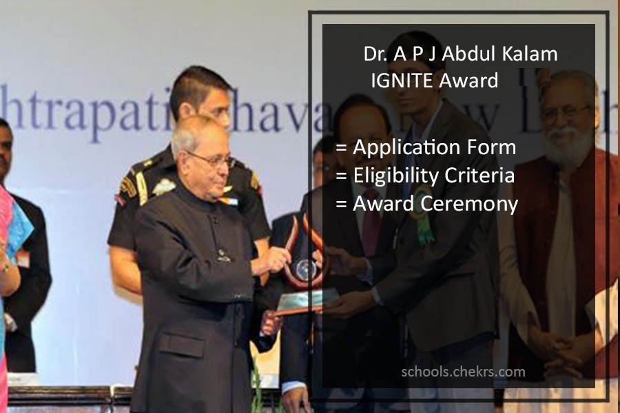 Dr. A P J Abdul Kalam IGNITE Award 2024 Application Process, Function