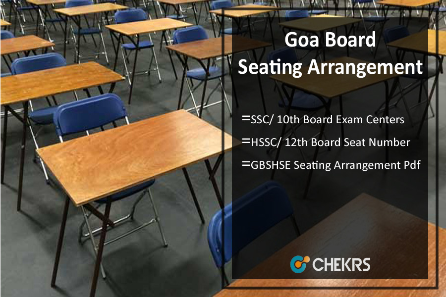 Goa Board SSC/HSSC Seating Arrangement 2024 Seat Number/ Centre