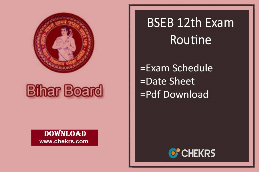 BBOSE 12th Exam Date 2025 Bihar Open School June Time Table, Schedule