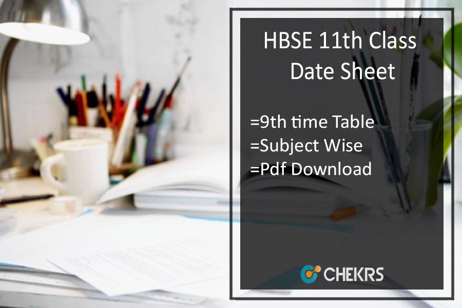 HBSE 11th and 9th Class Date Sheet 2021 - Haryana Board IX ...