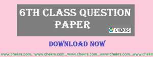 6th Class Question Paper 2025 | Half Yearly/ Annual Exam Sample Paper