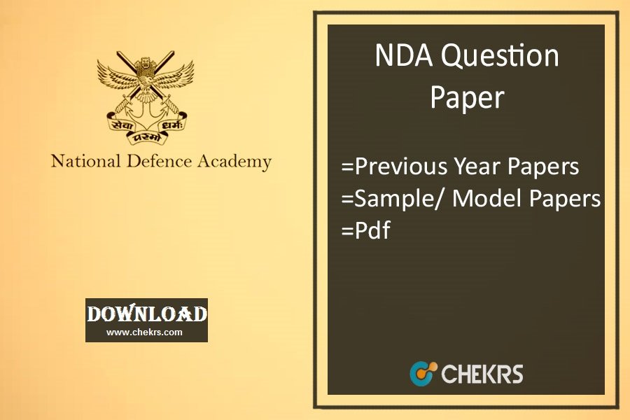 Nda Question Paper 2022 1 2 Previous Sample Model Test Papers