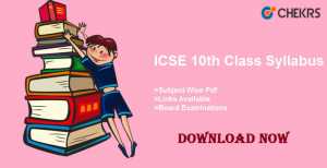 ICSE 10th Class Syllabus 2025 | ICSE New Syllabus Pdf Download