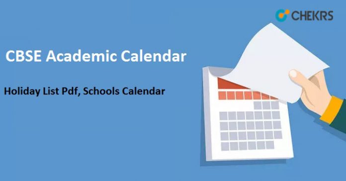 CBSE Academic Calendar 2024 - 25 , Holiday List Pdf, Schools Calendar