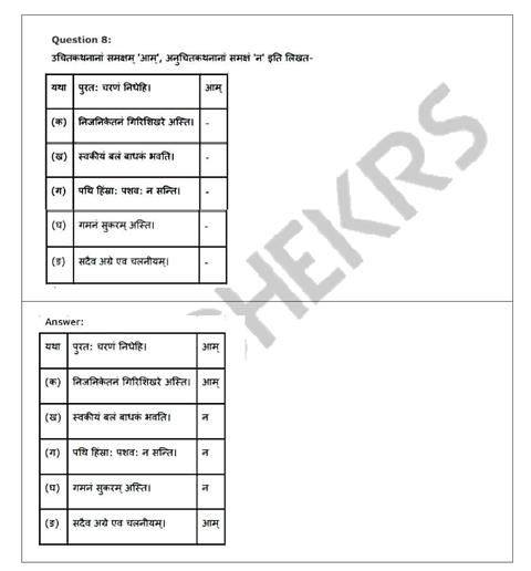 Ncert Solution Class 8 Sanskrit Chapter 4 सदैव पुरतो निधेहि चरणम्र