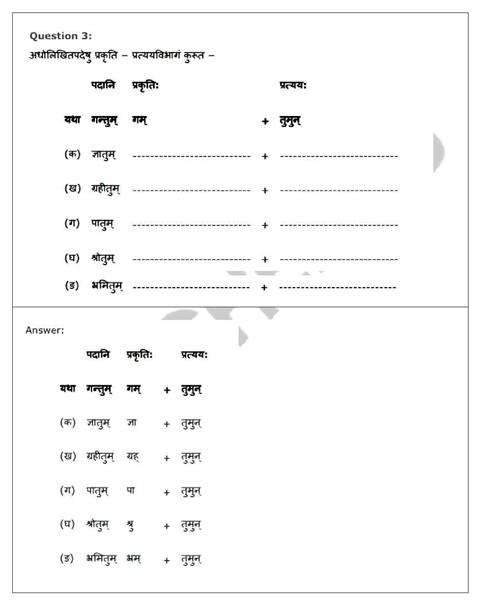 NCERT Solution Class 8 Sanskrit Chapter 9 : सप्तभगिन्यः