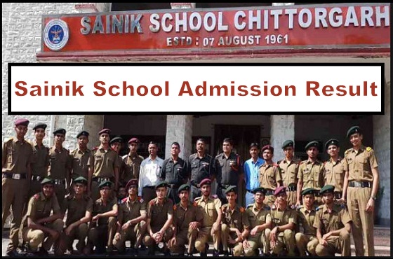 Sainik School Chittorgarh Admission Application 2023 Result Merit List