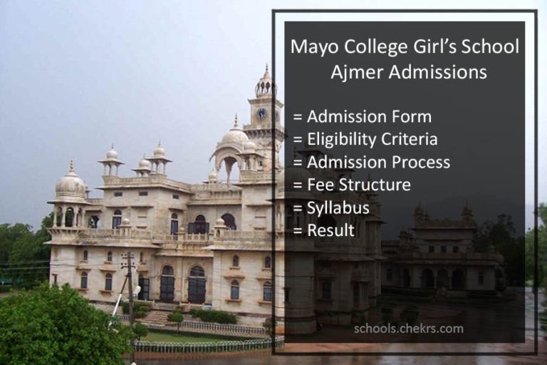 Mayo College Girls School Ajmer Admission 2025 - Process, Fee Structure