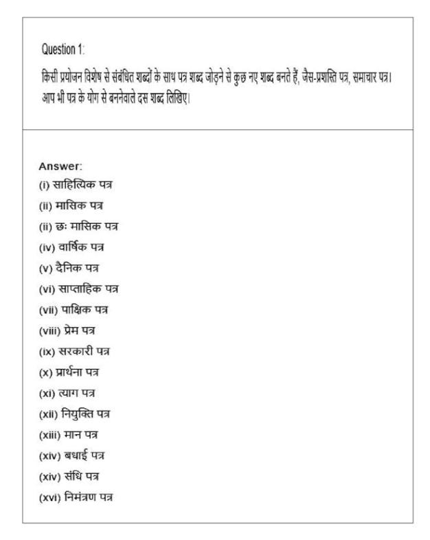 Ncert Solutions For Class 8 Hindi Chapter 5 चिट्ठियों की अनूठी दुनिया