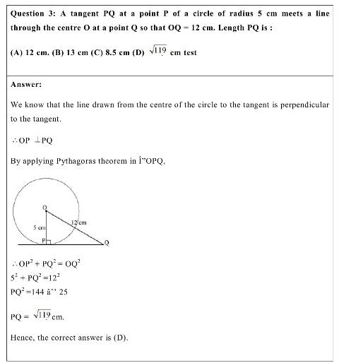 NCERT Solutions Class 10 Maths Chapter 10 - Circles | Pdf Available