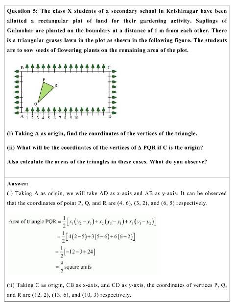 NCERT Solutions Class 10 Maths Chapter 7 - Coordinate Geometry | Pdf ...