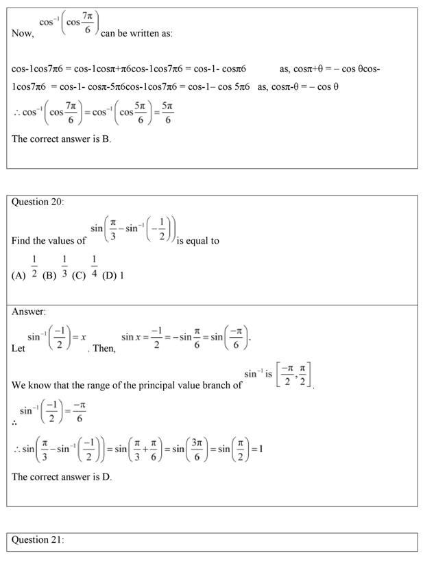 Ncert Solutions Class 12 Maths Chapter 2 Exercise 2 2 Inverse