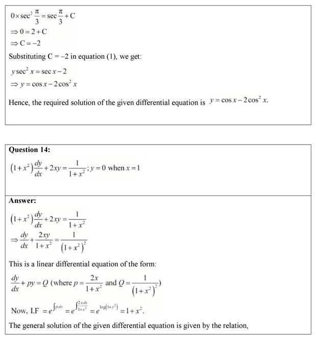 NCERT Solutions Class 12 Maths Chapter 9 (Ex 9.6) Differential Equations