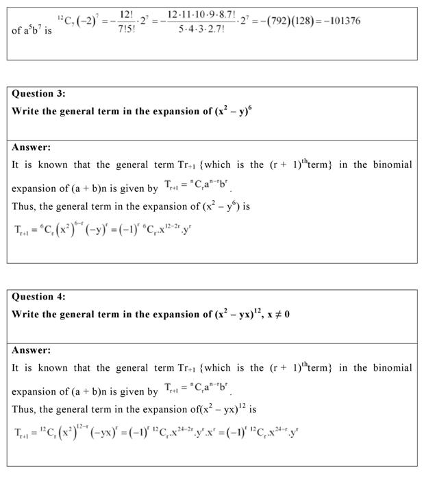 NCERT Solutions for Class 11 Maths Chapter 8 - Exercise 8.2 (Updated) Pdf