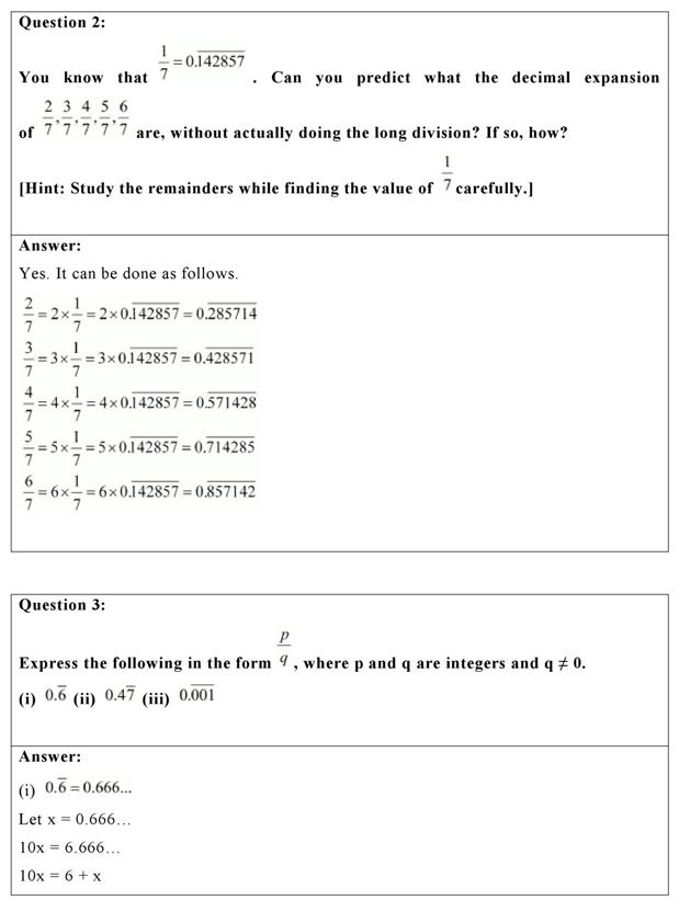Ncert Solutions Class 9 Maths Chapter 1 Ex 1 3 Number System Pdf