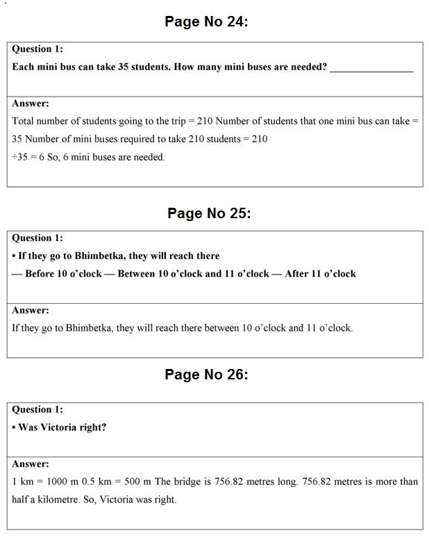 free download ncert solutions for class 4 maths chapter 3 a trip to