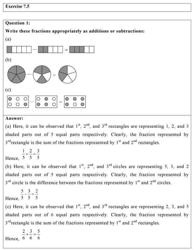 case study questions for class 6 maths fractions