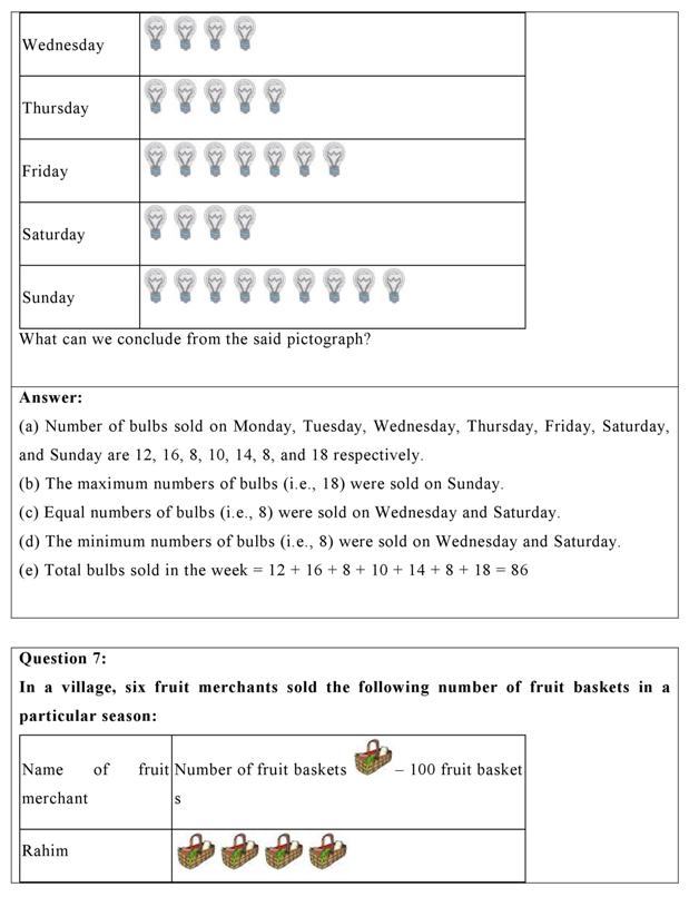NCERT Solutions Class 6 Maths Chapter 9 - Data Handling Ex 9.1 (Pdf ...