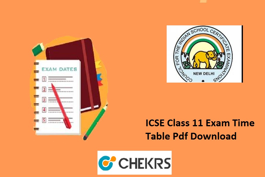 ISC 11th Time Table 2025 CISCE ICSE Class 11 Exam Date Sheet