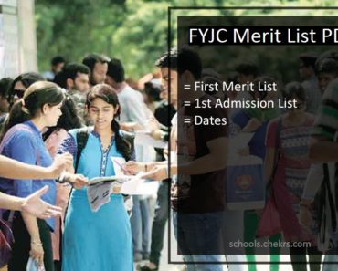 FYJC First Merit List 2025
