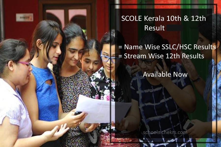 SCOLE Kerala Result 2024 State Open School 10th/ Plus One & Two Name Wise