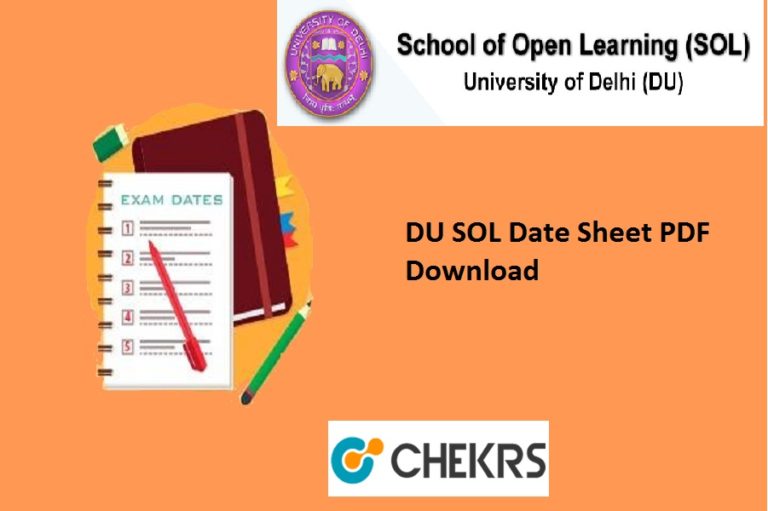 DU SOL Date Sheet 2024 BA & 1st 2nd 3rd Year Exam Time Table