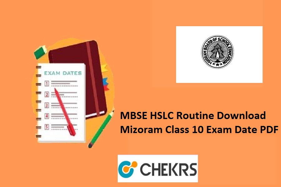 MBSE HSLC Routine 2021 Mizoram Class 10 Time Table/ Exam Date