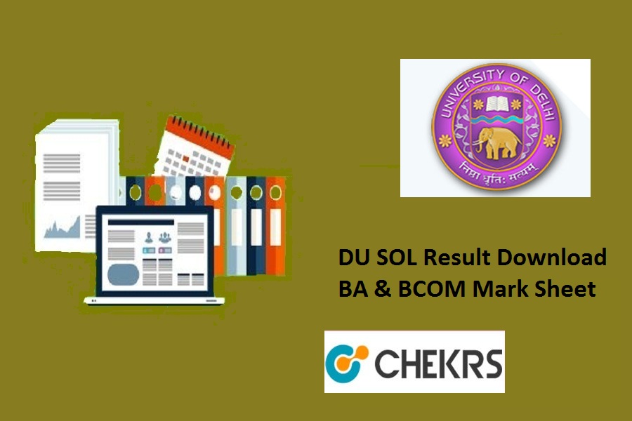 DU SOL Result 2025 BA & 1st 2nd 3rd Year Mark Sheet Download