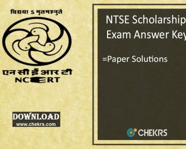 NTSE Stage 2 Answer Key 2024